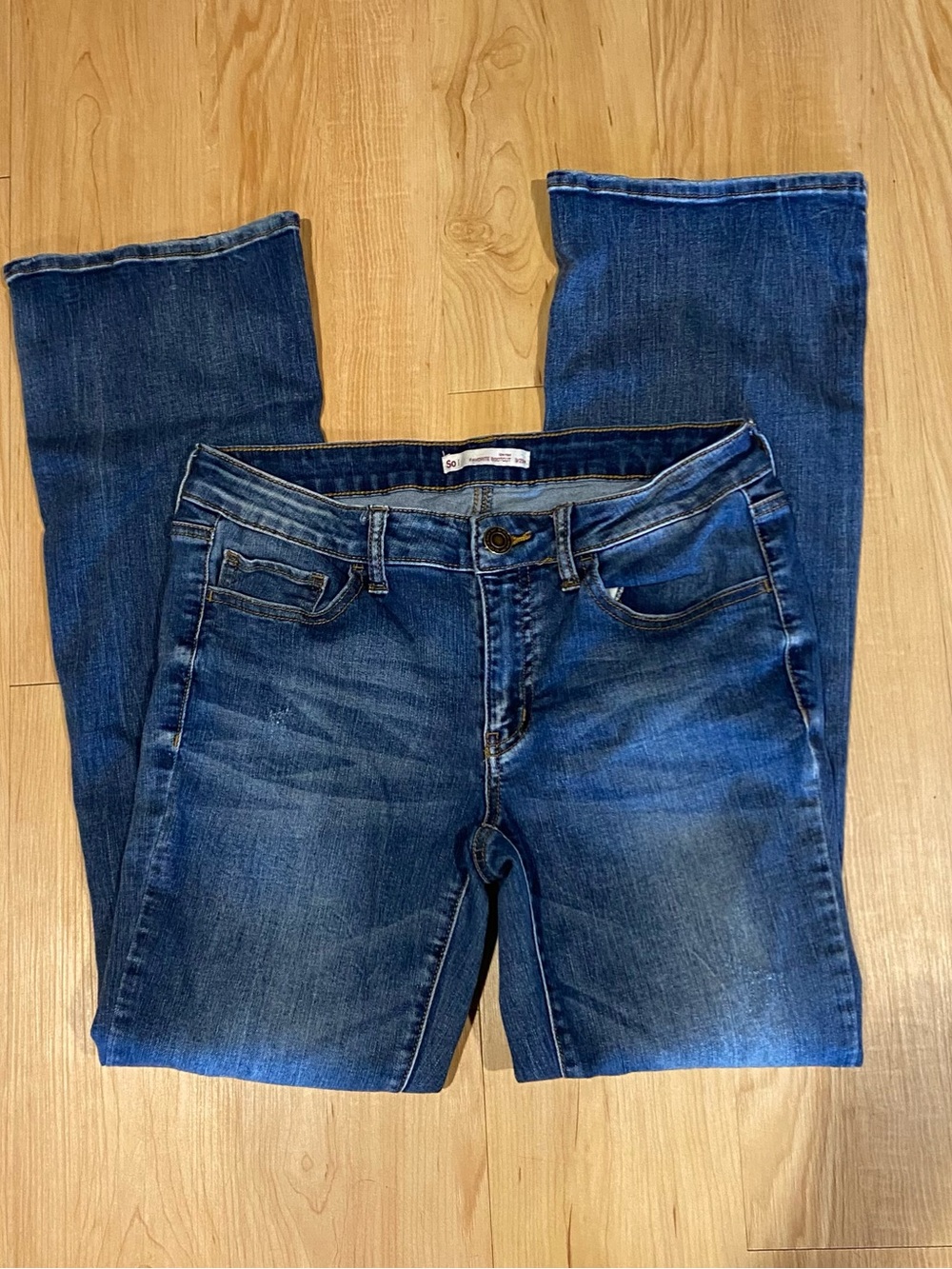 SO Women's Dark Blue Boot Cut Jeans
